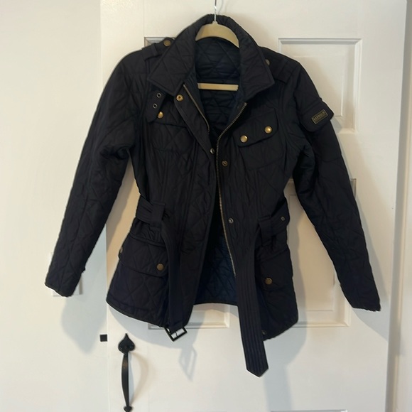 Barbour Quilted Jacket, Navy, US 4 - Picture 1 of 8